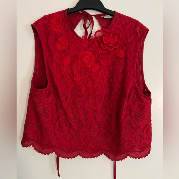 Dries Van Noten Tops - Dries Van Noten Floral Lace Top